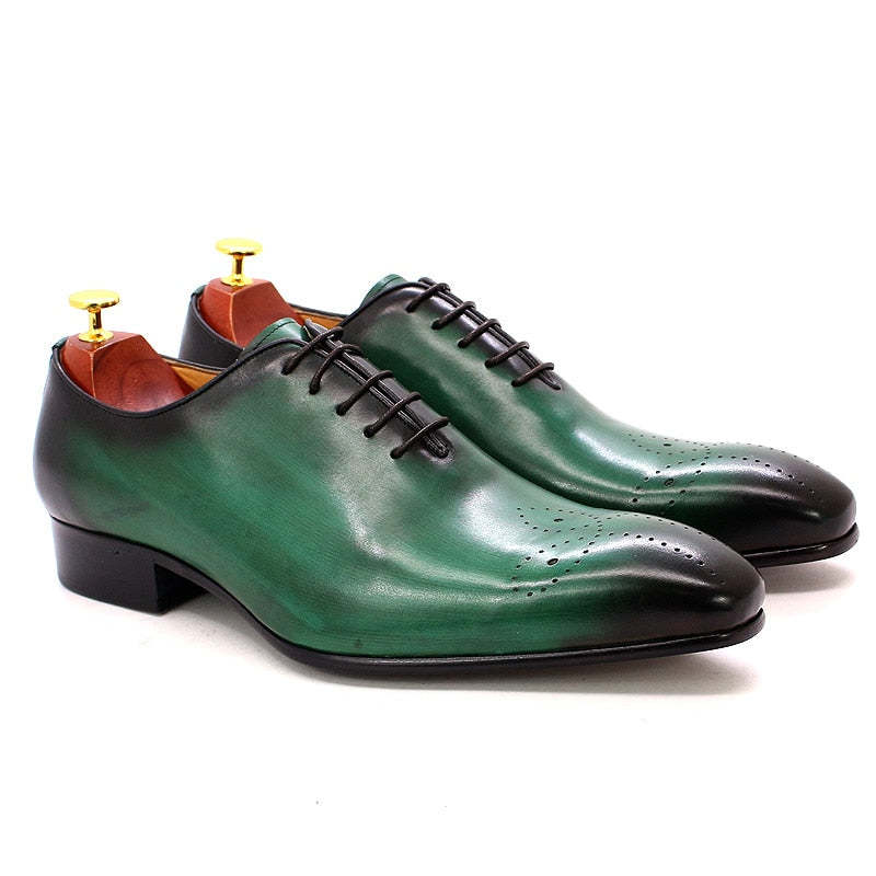 GUYSTEP™-Italian Men's Dress Shoes. Genuine Leather Oxfords