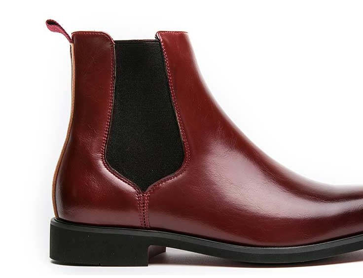 High Quality Red Bottom Chelsea Boots for Men