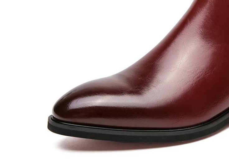 High Quality Red Bottom Chelsea Boots for Men
