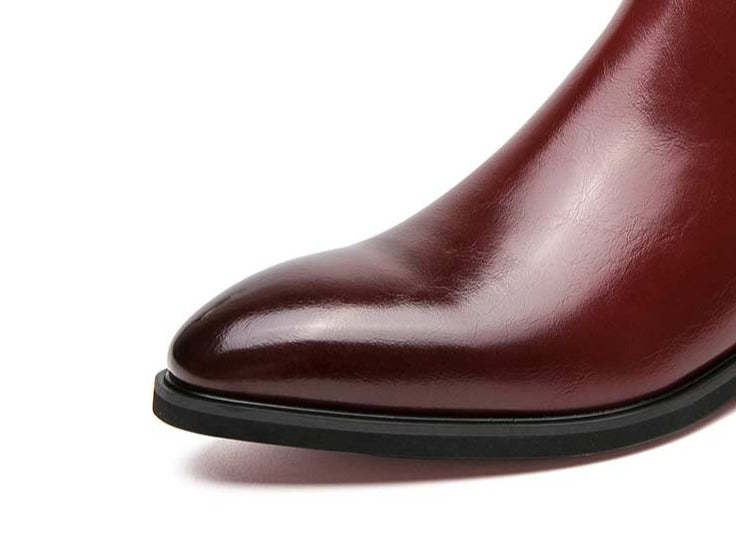 High Quality Red Bottom Chelsea Boots for Men