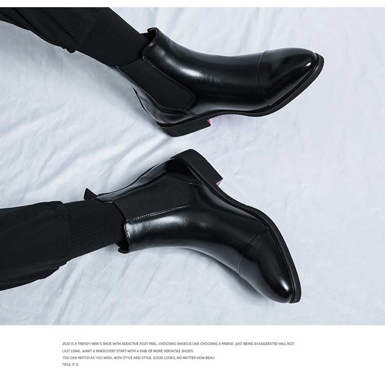 High Quality Red Bottom Chelsea Boots for Men