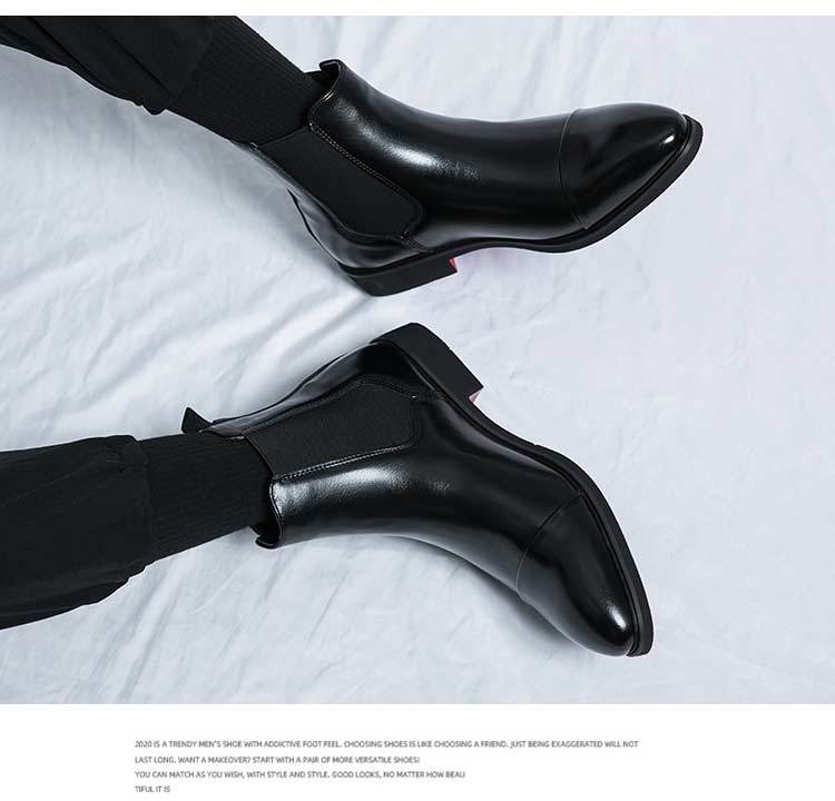 High Quality Red Bottom Chelsea Boots for Men
