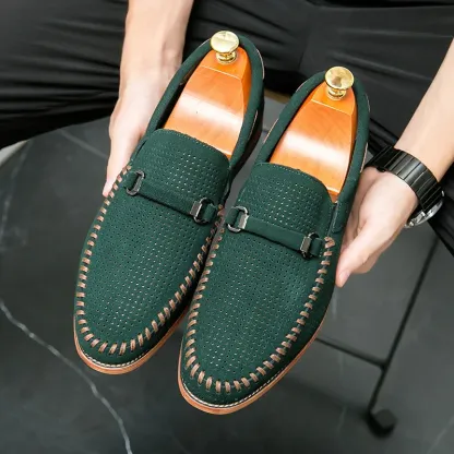 GUYSTEP-mens shoes camel suede moccasins