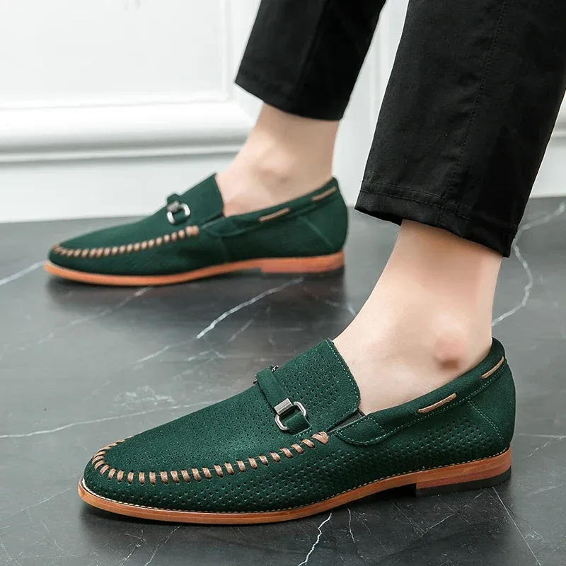 GUYSTEP-mens shoes camel suede moccasins