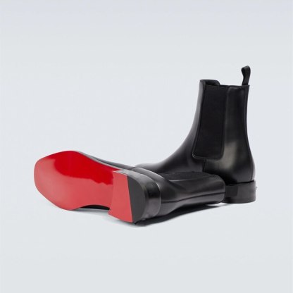 High Quality Red Bottom Chelsea Boots for Men