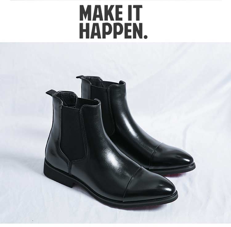 High Quality Red Bottom Chelsea Boots for Men