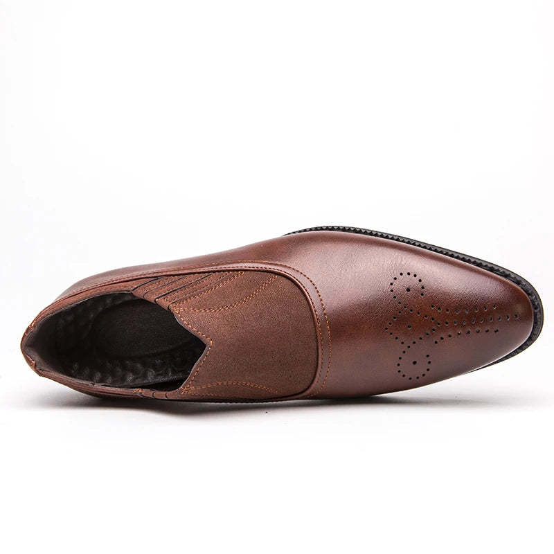 SALVATORE VELENI LEATHER LOAFERS
