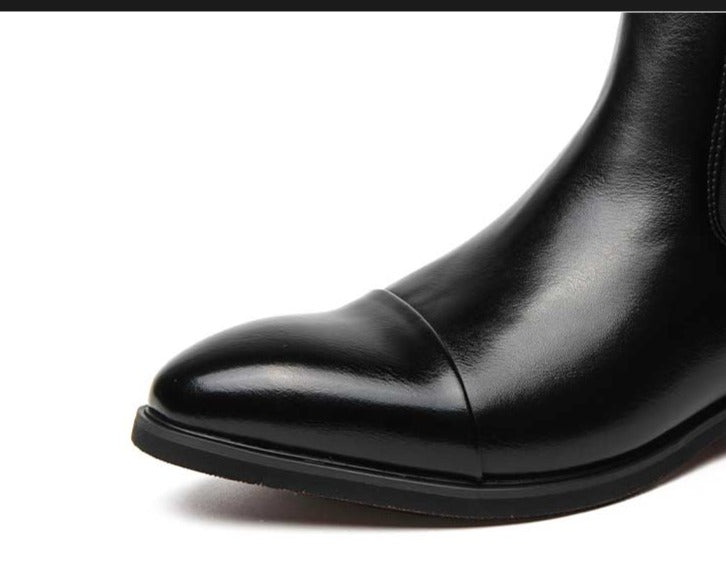 High Quality Red Bottom Chelsea Boots for Men