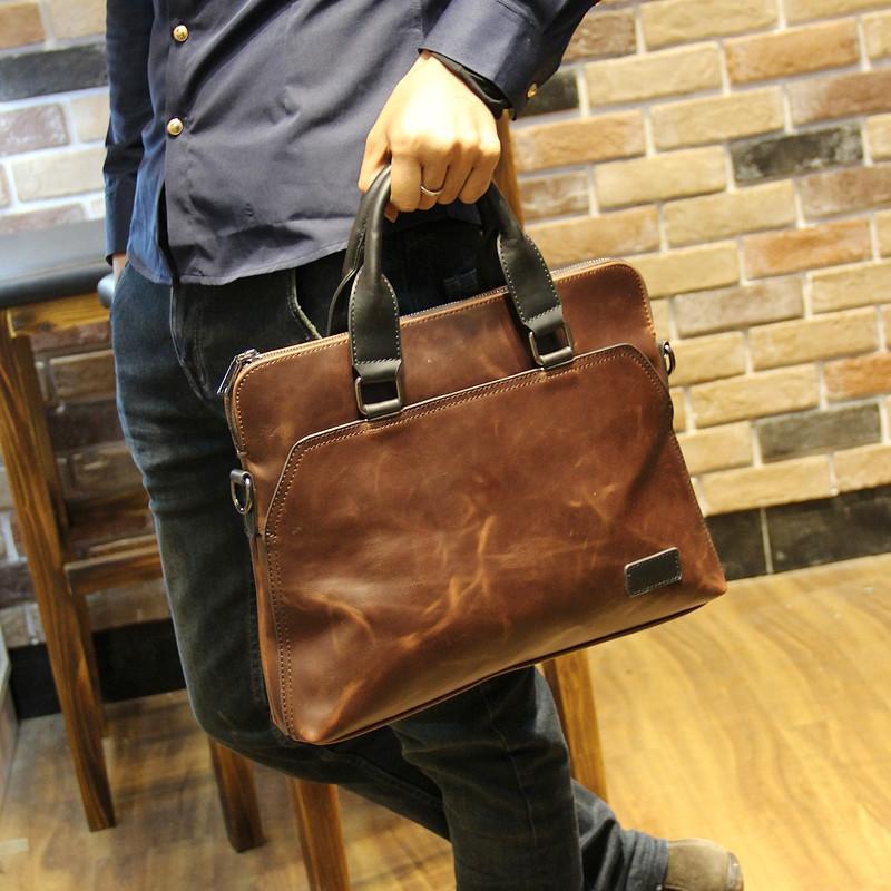 Retro portable business bag