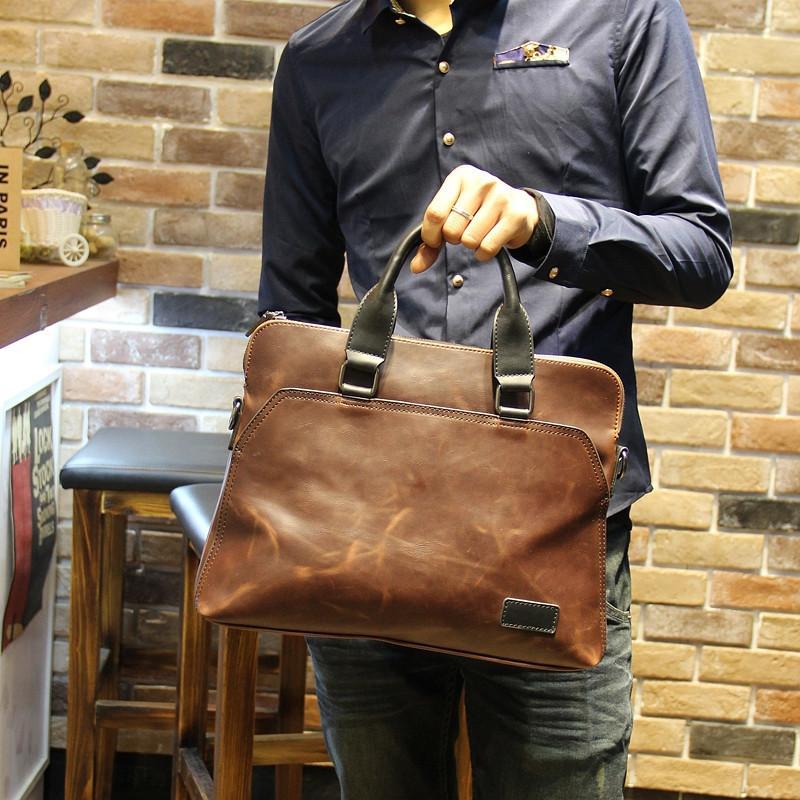 Retro portable business bag