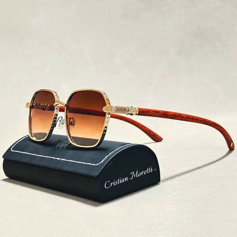 Retro Wooden Sunglasses