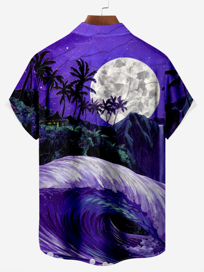 Mr. Parrot's Hawaiian Vacation And Retirement Life Chest Pocket Shirt