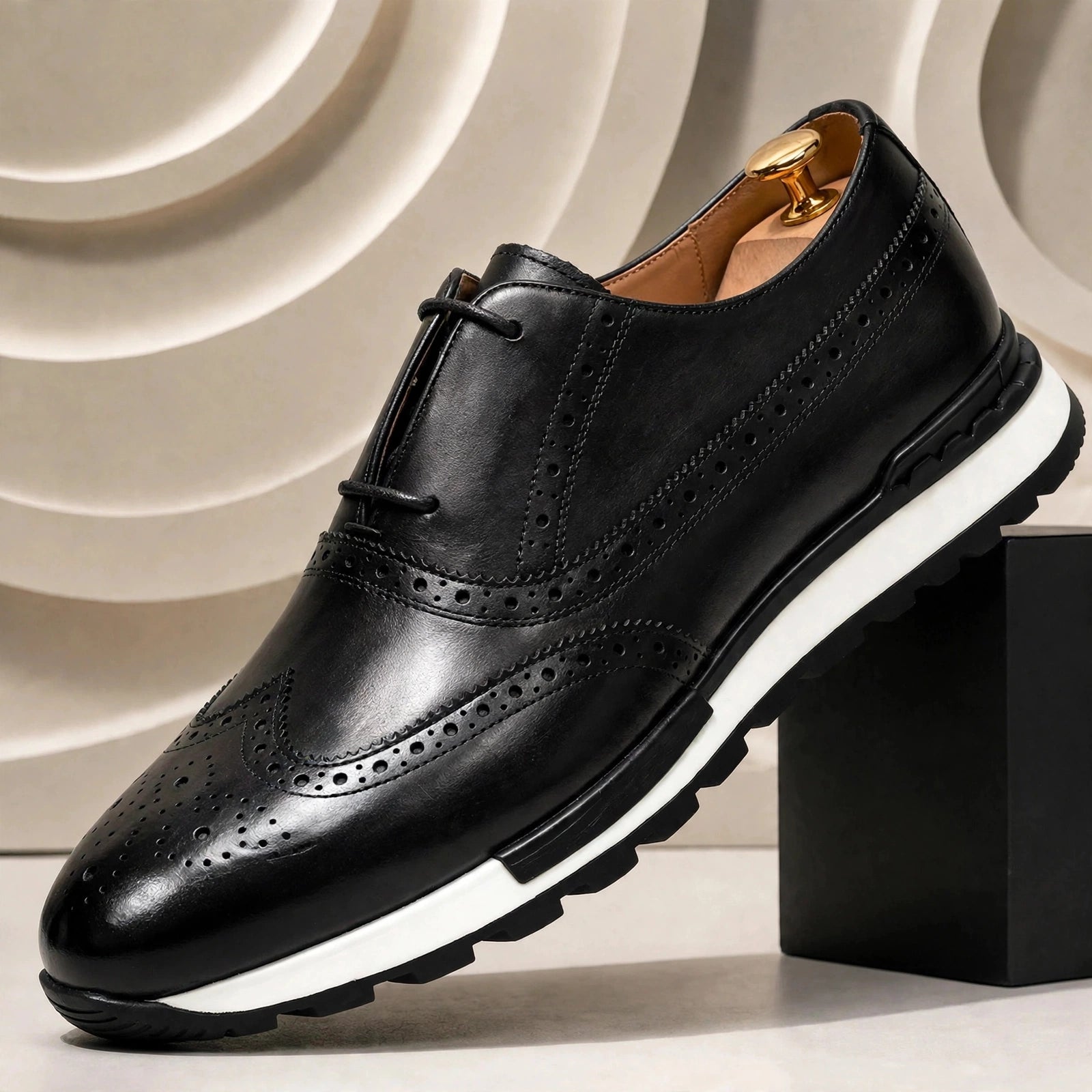 Men’s Premium Cowhide Leather Casual Sneakers – Multiple Colors