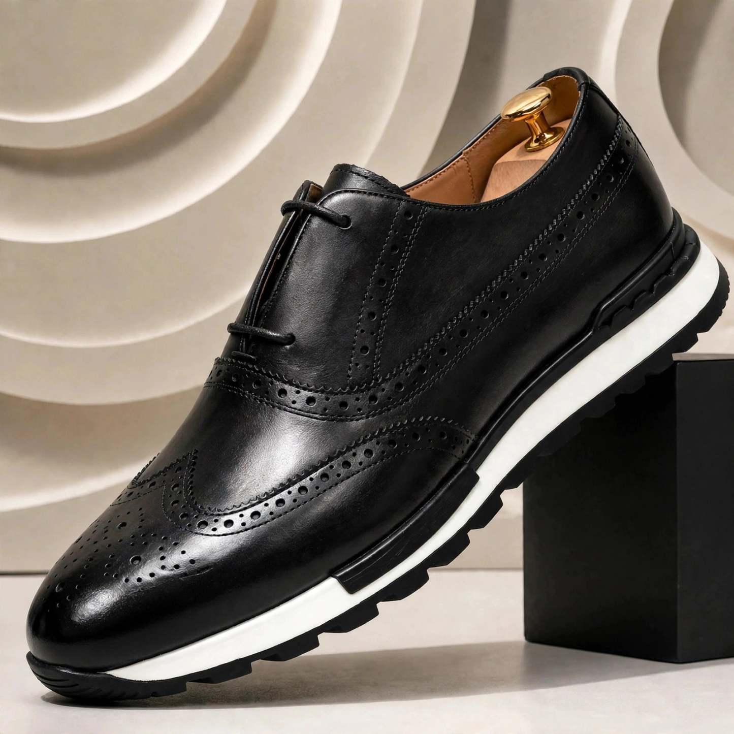 Men’s Premium Cowhide Leather Casual Sneakers – Multiple Colors