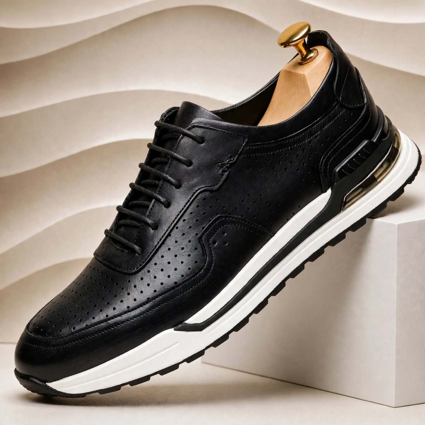 Men’s Premium Cowhide Leather Casual Sneakers – Multiple Colors