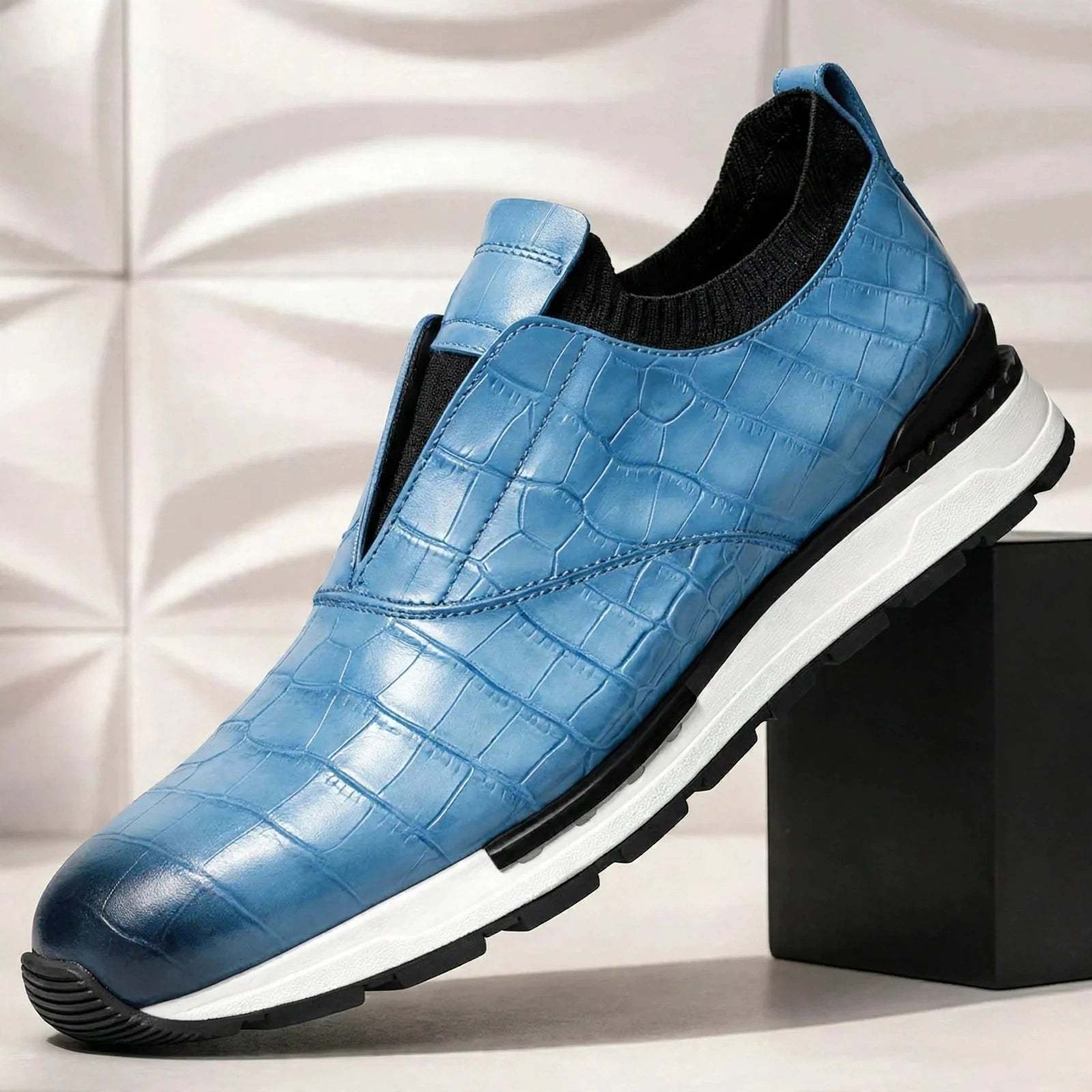 Men’s Premium Cowhide Leather Casual Sneakers – Multiple Colors
