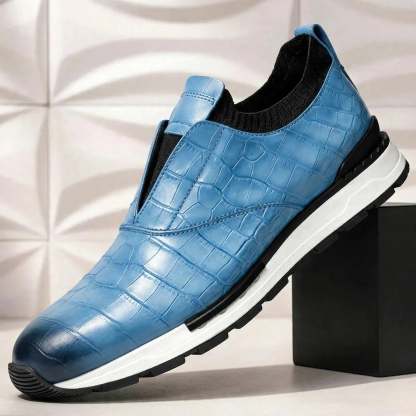 Men’s Premium Cowhide Leather Casual Sneakers – Multiple Colors