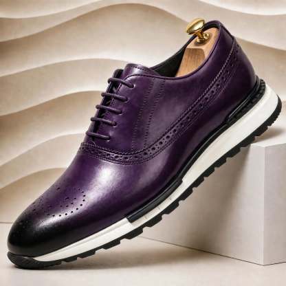 Men’s Premium Cowhide Leather Casual Sneakers – Multiple Colors