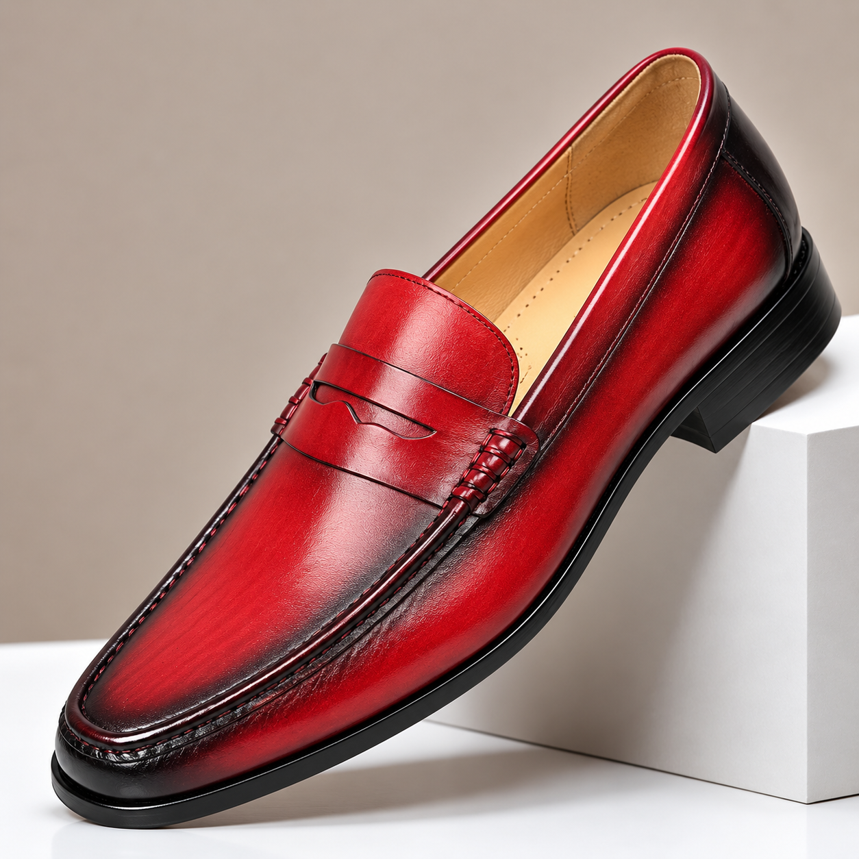 GENTLEMAN™Large size men's soft sole and soft surface casual leather shoes | Sizes include US14, US15, US16 (EU48, EU49, EU50)