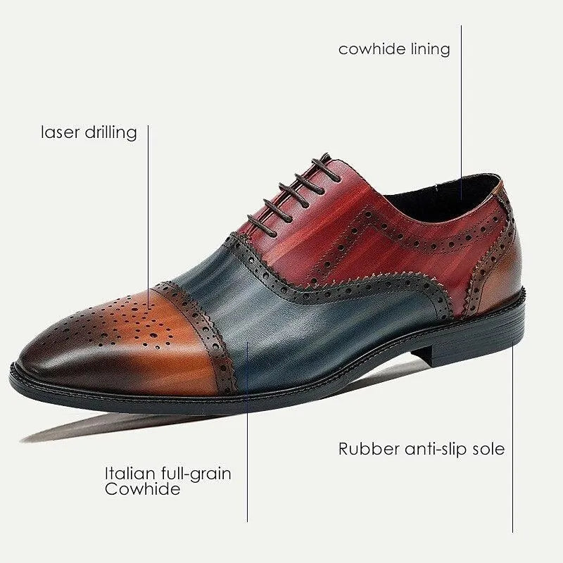 Men's Oxfords Italian Full-Grain Cowhide