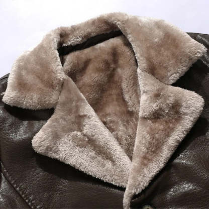 Enrico Leather Coat VES - No.76
