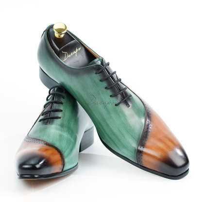 Ducapo Green Brown Oxfords