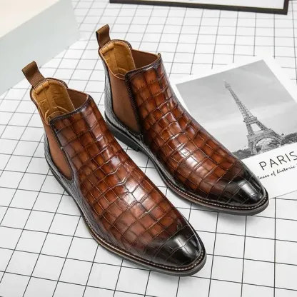 GUYSTEP™-New pointed short tube Chelsea boots