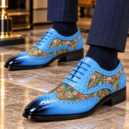 Stefano Cowhide Leather Shoes