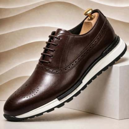 Men’s Premium Cowhide Leather Casual Sneakers – Multiple Colors