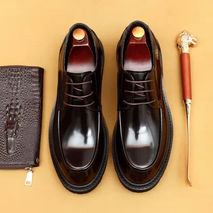 Italian Dress Shoes Leather Fashion for Men Pointed Formal Shoes Men Formal Office 2024 Spring Party Luxury Mirror Oxford Shoes