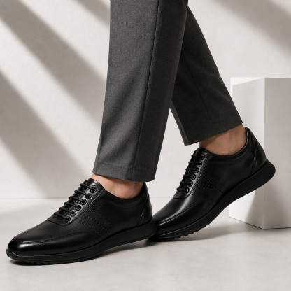 Men’s Premium Cowhide Leather Casual Sneakers – Multiple Colors