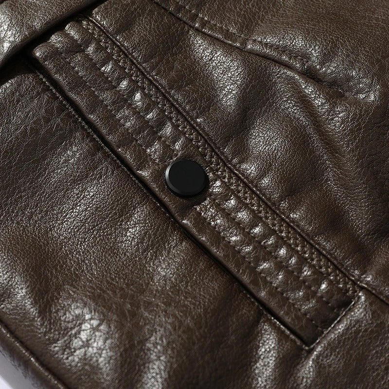 Enrico Leather Coat VES - No.76