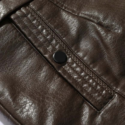 Enrico Leather Coat VES - No.76