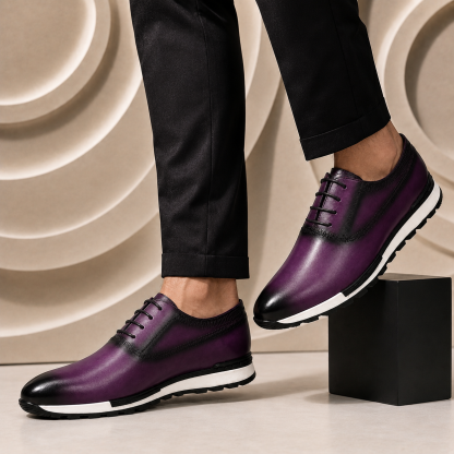 Cowhide Leather Sneakers