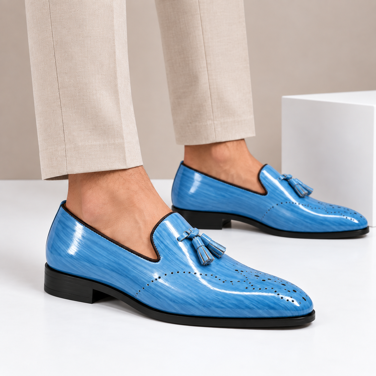 Kalvana Cowhide Leather Loafers