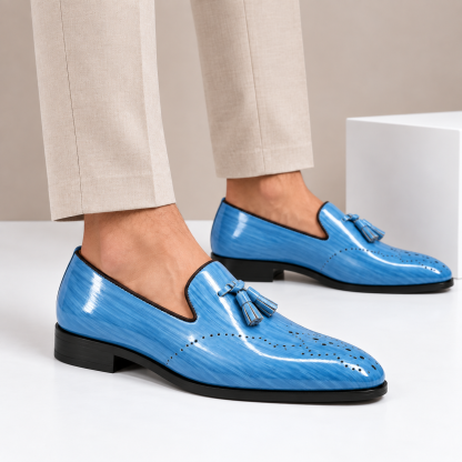 Kalvana Cowhide Leather Loafers