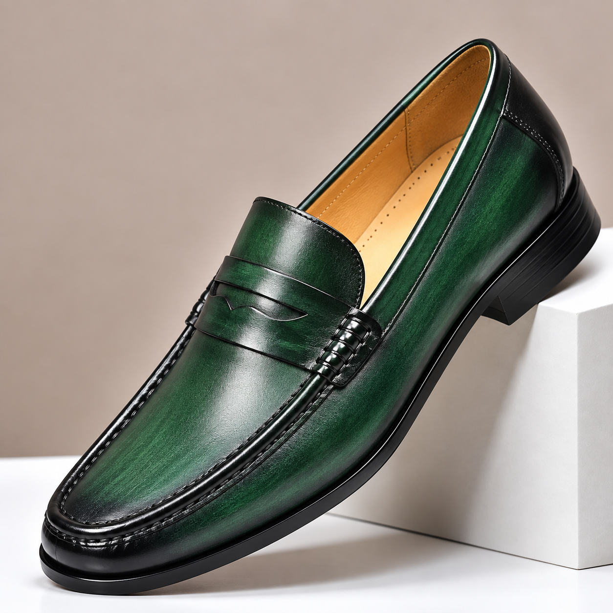 GENTLEMAN™Large size men's soft sole and soft surface casual leather shoes | Sizes include US14, US15, US16 (EU48, EU49, EU50)