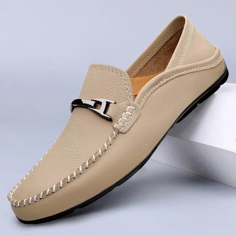 Hot selling Italian leather casual loafers