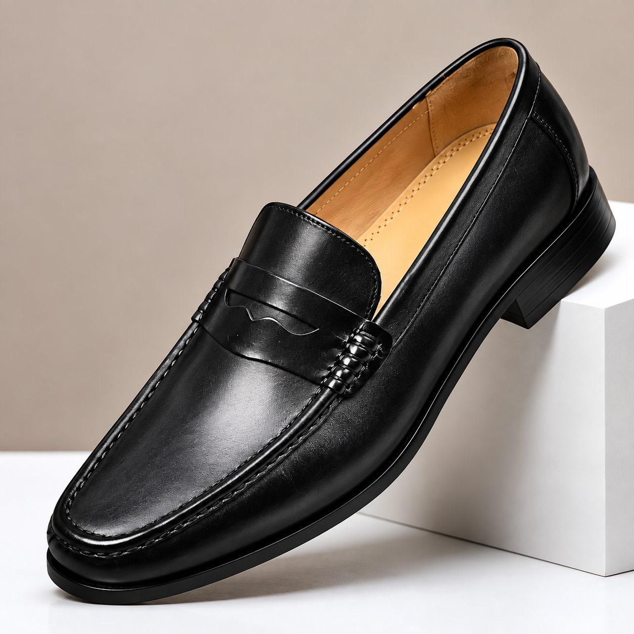 GENTLEMAN™Large size men's soft sole and soft surface casual leather shoes | Sizes include US14, US15, US16 (EU48, EU49, EU50)