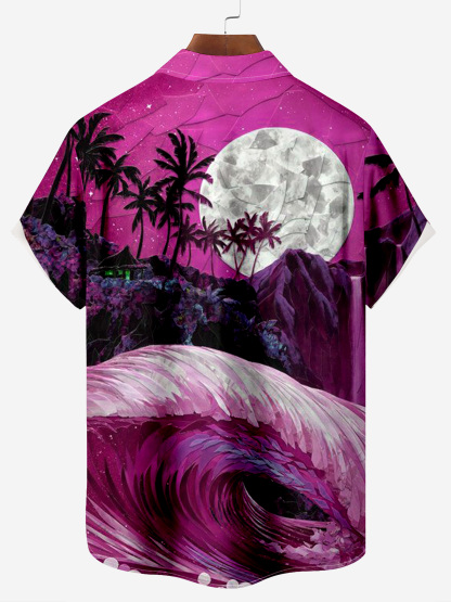 Mr. Parrot's Hawaiian Vacation And Retirement Life Chest Pocket Shirt