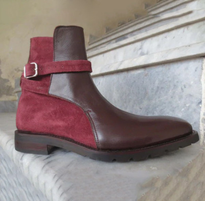 GUYSTEP™Classic Brown Paneled Chelsea Boots