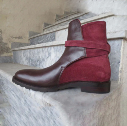GUYSTEP™Classic Brown Paneled Chelsea Boots