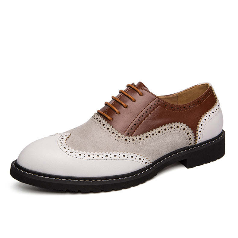 Brock carved leather shoes