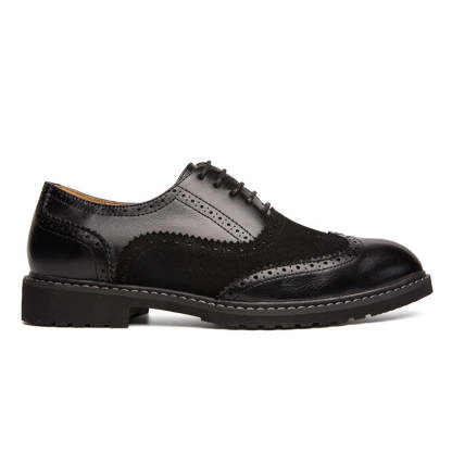 Brock carved leather shoes