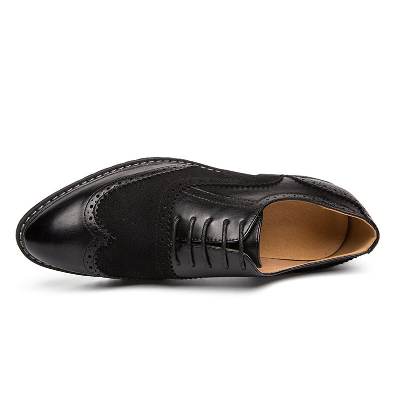 Brock carved leather shoes