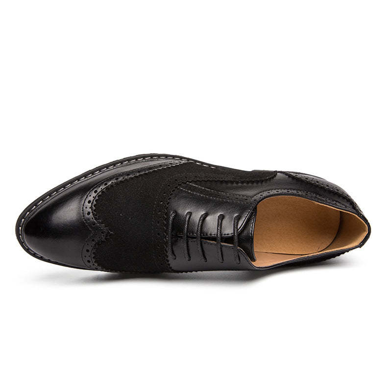Brock carved leather shoes