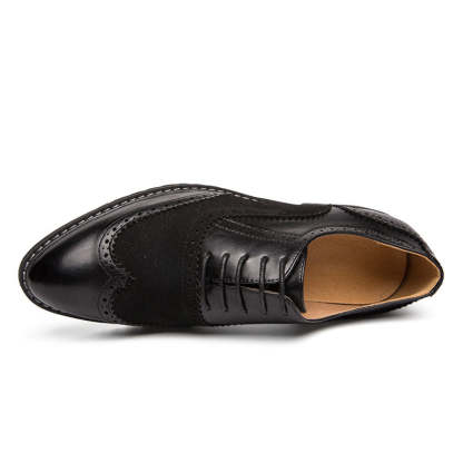 Brock carved leather shoes