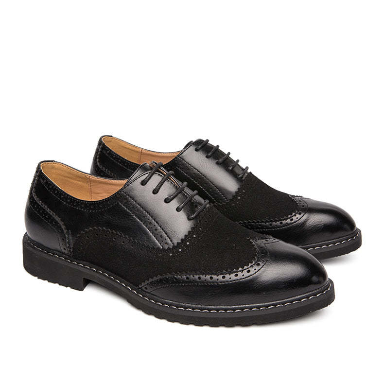 Brock carved leather shoes