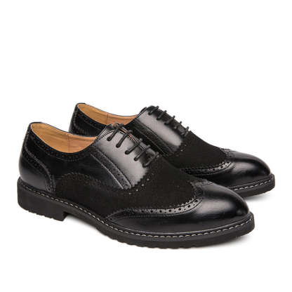 Brock carved leather shoes