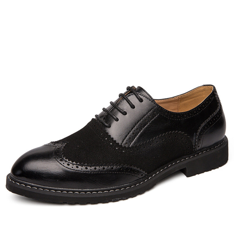 Brock carved leather shoes
